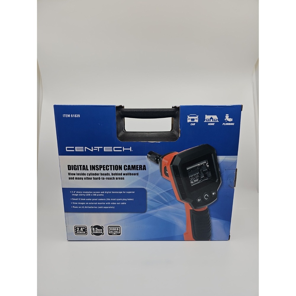 CEN-TECH 61839 Digital Inspection Camera Flexible 3ft 8.5mm 320x240 Video Out